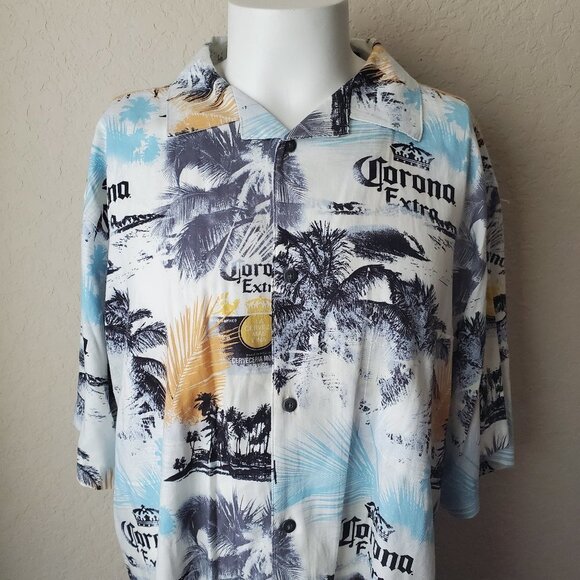 XXL Newport Blue American Tradition Corona Button Down Shirt - Picture 2 of 12